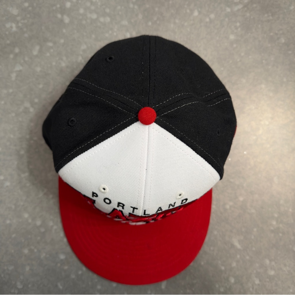 ’47 Brand Portland Trail Blazers NBA Snapback Cap Hat – Red, Black & White - Picture 11 of 11